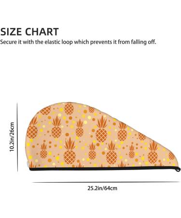 Super Absorbent Pineapple Microfiber Hair Towel Wrap for Women | Quick Dry Coral Velvet for Long Curly & Thick Hair - Buy Online on GoSupps.com