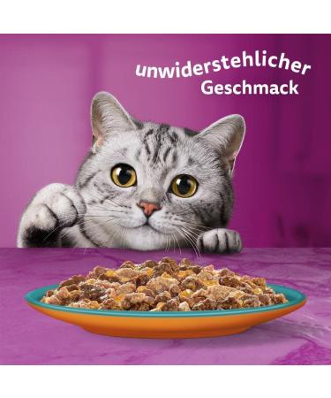 Whiskas Adult 1+ Katznassfutter Tasty Duo Surf & Turf in Jelly - 84 Portion Bags (7.14 kg) - Premium Wet Cat Food for Adult Cats - International Shipping Available - Buy Online on GoSupps.com