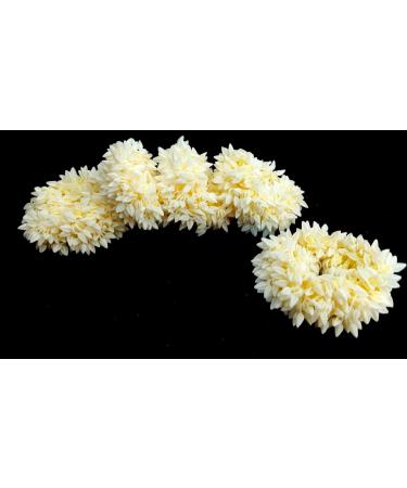 Indian Wedding Gajra Scrunchie Bracelet Set - Floral Jewelry for Hand with Mogra Elastic, Pack of 2 in Jute Bag - Buy Online on GoSupps.com