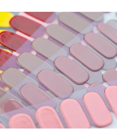 Glam Gelz Nail Sticker Glamgelz Nails Sarafine Nail Strips Kit Sarafine Nail Strips Semi Cured Gel Nail Strips Gel Nail Strips Classic French Gel Nail Stickers Sarafine Nail Wraps (5PCS-5) - Buy Online on GoSupps.com