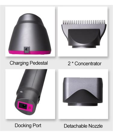 Portable Cordless Hair Dryer Wireless Hair Dryer Quick Drying & Low Noise Three Wind Speeds with 2 Different Concentrators Nozzle Fast Charging for Women/Kids Ourdoor Camping Beaches White - Buy Online on GoSupps.com