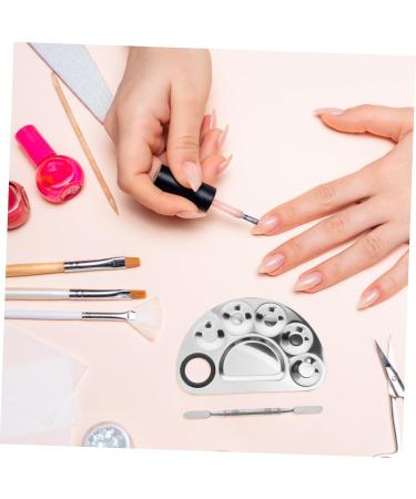 POPETPOP Palette de Maquillage en Acier Inoxydable Palette de M lange Cosm tique Spatule M tallique Taille Moyenne pour Nail Art et Usage Professionnel Accessoire Portable pour Salon - Buy Online on GoSupps.com