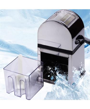 Roltin portable hand crank manual icebreaker razor shredding tool for snow cone (D 15.5 x 12.5.5 cm) D 15.5x12.5x26.5cm