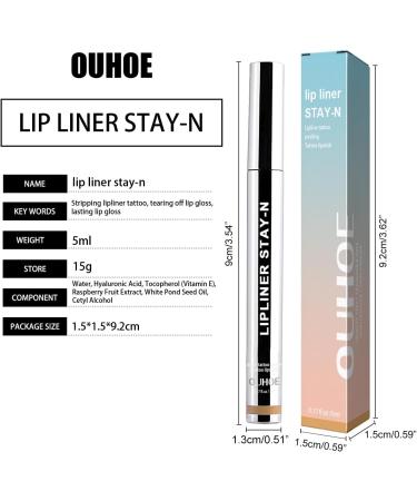 SOMGKINE Removable lip liner removable lip pencil waterproof lip pencil long-lasting for plump lips tattoo (LIGHT BROWN 1) - Buy Online on GoSupps.com