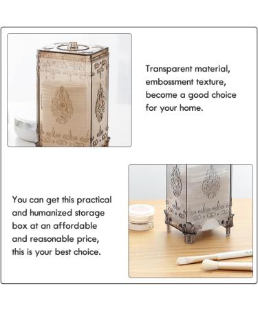 2 Series Cosmetic Cotton Storage Box - Stylish Makeup Pad & Swab Holder for Bathroom - Perfect Organizer for Cotton Rounds - Buy Online on GoSupps.com