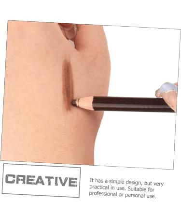 SOESFOUFU 1 Set Eyebrow Pencil Eyebrow Pen Positioning Pen Makeup Supplies Tattoos Pen Coffee Wood 1 count (Pack of 1) Coffee - Buy Online on GoSupps.com