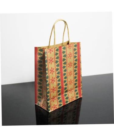 KOMBIUDA 12 Pcs Christmas Party Bag Christmas Print Kraft Bags Holiday Paper Gift Bags Christmas Bags Paper Packaging Bags Printed Paper Bag Christmas Tote Bags Candy Bag Printing - Buy Online on GoSupps.com