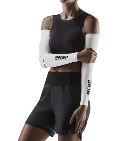 Buy CEP Elbow Support Compression Sleeves for Men & Women - Arm Sleeves (Pair) III-L1 White/Black - International Shipping Available - Buy Online on GoSupps.com