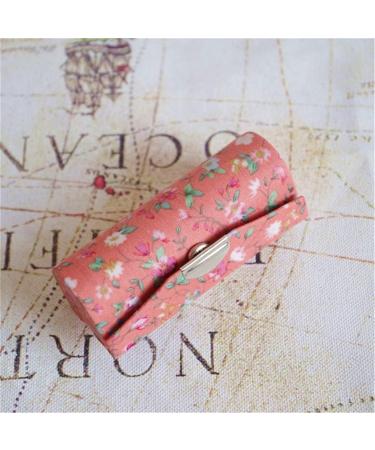 Hanyi Ladies Lipstick Case with Mirror Retro Print Lipstick Box Gift Set (4 Pcs) | Ideal for Travel & Makeup Lovers - Buy Online on GoSupps.com