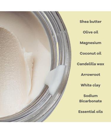 The Natural Deodorant Co Active Deodorant Balm Lemon & Geranium 55g Aluminium Free Plastic Free Extra Strength - Buy Online on GoSupps.com