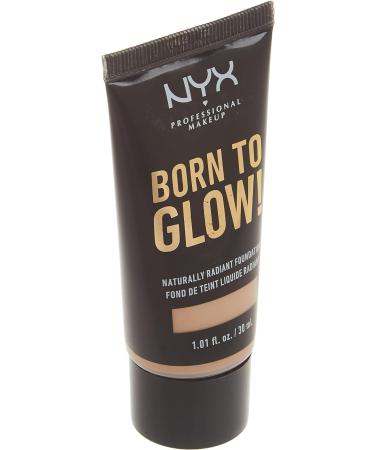 NYX PROFESSIONAL MAKEUP Born To Glow Naturally Radiant Foundation Medium Coverage - Porcelain Porcelain 30 ml (Pack of 1) - Buy Online on GoSupps.com