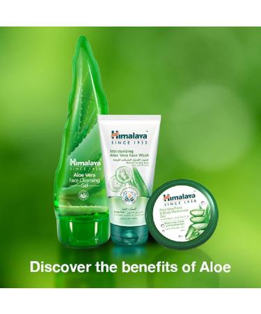 Himalaya Aloe Vera Face Wash 150 ml - Natural Hydrating Cleanser for Glowing Skin - International Shipping Available - Buy Online on GoSupps.com