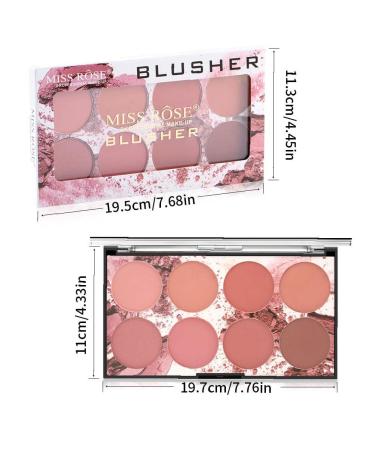Buy Miss Rose Rouge Palette - 8 Cream Blushes & Face Powder | International Shipping - Buy Online on GoSupps.com