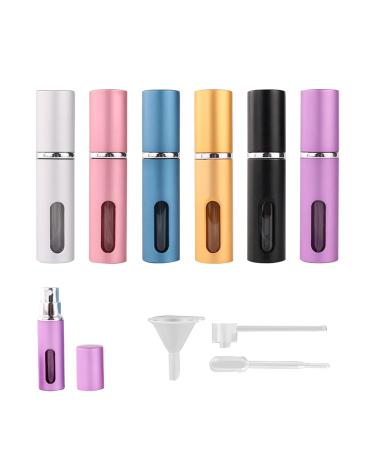 FZSECRIU Perfume Atomiser for On the Go Perfume Filler Perfume Atomiser Refillable Perfume Travel Bottle 5 ml Glass with Funnel Dropper