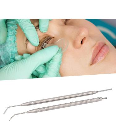 Eyelash Lift Separator Tool Comfortable Grip Tail Comb Metal Lash Lift Rods Stainless Steel for Beauty Salon (Silver) - Buy Online on GoSupps.com