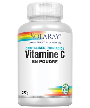 Solaray - Vitamine c en poudre - 227 g poudre - Vitamine c cristallis e et non acide