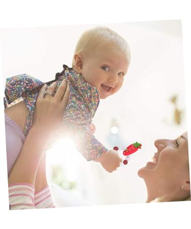 KESYOO 2 Pcs Baby Silicone Slap Bracelet Set - Baby Cartoon Toy Molar Bracelet - Strawberry & Fruit Molar Toy - Chewable & Colorful - Redx2pcs - Buy Online on GoSupps.com