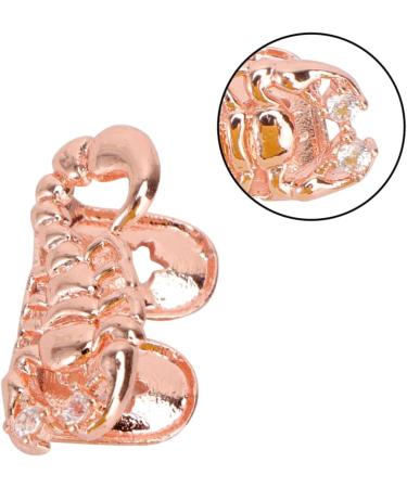 VALICLUD 2 Pcs Scorpion Single Braces Adults Teeth Gold-Plated Copper Detachable Man - Buy Online on GoSupps.com
