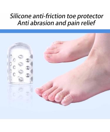 Silicone Anti-Friction Toe Protector - Gel Toe Covers for Pain Relief Blisters Calluses & Corns (30pcs) - Soft & Breathable Foot Care Solution - Buy Online on GoSupps.com