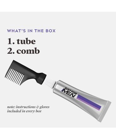 Just For Men Mustache & Beard Beard Dye for Men with Brush Included for Easy Application & Touch Of Grey Gray Hair Coloring for Men with Comb Applicator - Buy Online on GoSupps.com
