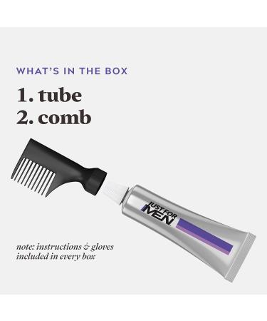 Just For Men Touch Of Grey Gray Hair Coloring for Men with Comb Applicator Great for a Salt and Pepper Look - Light Brown T-25 (1 Count) - Buy Online on GoSupps.com