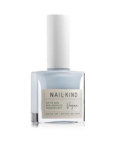 NAILKIND Light Blue Nail Polish - Cloud City - Light Misty Blue Nail Varnish - Vegan Nail Lacquer + Peta Certified + Cruelty Free - Quick Drying Long Lasting - Chip Resistant Manicure - 8ml Cloudy City