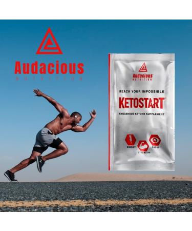 KetoStart Exogenous Ketones Powder | Caffeine-Free Tropical Electrolyte Drink Mix | Boost Energy Strength & Focus | 10x Packets - Buy Online on GoSupps.com
