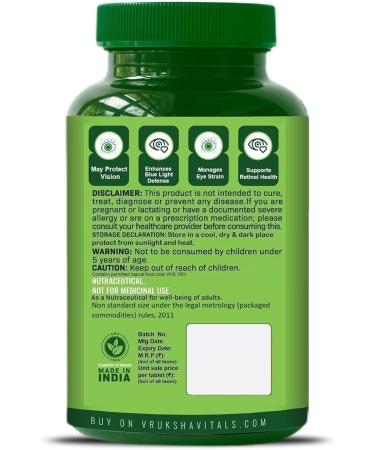 Generic Eye Support Lutein and Zeaxanthin (100 mg) 150 Tablets/Capsules Supplement with Astaxanthin Vitamin A Vitamin C Vitamin E Bilberry Beetroot and Carrot Extracts - Buy Online on GoSupps.com