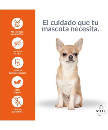 Shampoo for Chihuahua - Moisturizing and Dermoprotective Shampoo for Dogs with Vitamin D-Panthenol - Softens and Prevents Hair Loss - 300 ML - MD-10 COLLECTION - Buy Online on GoSupps.com