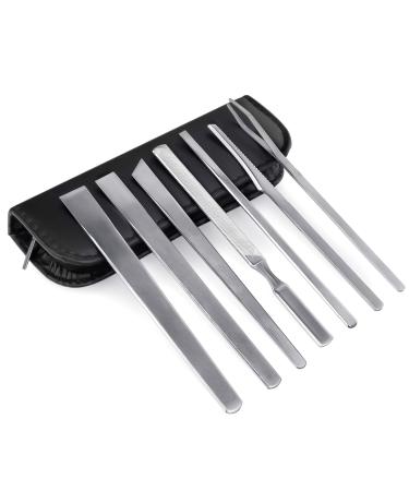 Ajiivao Pedicure Knife Set-7pack Ingrown Toenail Knife Tools with Portable PU Storage Bag Superior Steel Nail Knives Cuticle Remover Professional Foot Repair Kit for Dead skin and Calluses - Buy Online on GoSupps.com