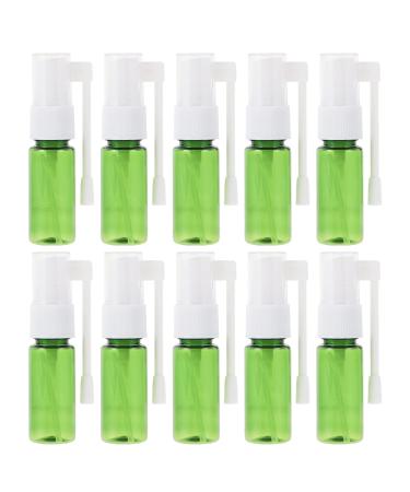 Healifty Mini Perfume Bottle Sprayer 10Pcs Nasal Spray Bottle Empty Refillable Nasal Wash Bottle Pump Spray Bottles for Nasal Cleanser 15ml Travel Spray Bottle Mini Spray Bottles Green 9x2.4x2.4cm