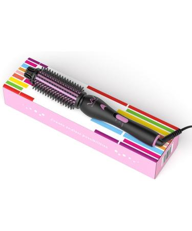 Professional Hair Curler Brush - Ceramic Tourmaline Curling Iron for Instant Heat Styling, Anti-Scald Design, 1 Inch Barrel, Dual Voltage - Perfect for Travel - Buy Online on GoSupps.com