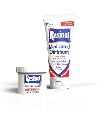 Resinol Medicated Ointment 1.75 oz Tube | Pain Relief & Skin Irritation Protection - Buy Online on GoSupps.com