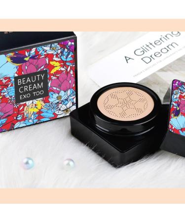 WAWJ CC Mushroom Head Beauty Cream CC Air Cushion Cream Moisturizing Foundation Brightening Foundation Women's Liquid Pigment - Buy Online on GoSupps.com