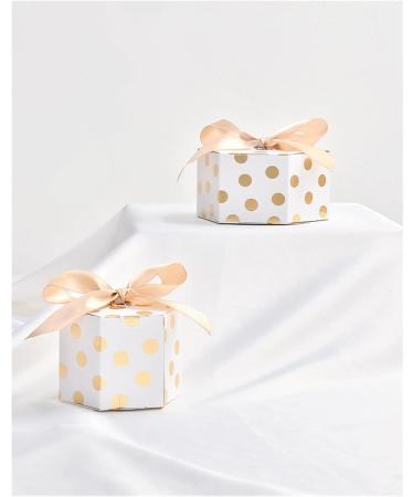 Candy Box Chocolate Packaging Polka Dot Design Ribbon Candy Wedding Party Decoration Supplies Packaging Box (Gift Bag Size : 100pcs Size : 6 x 8 cm) (Color : 6 X 8 Cm Size : 100pcs) - Buy Online on GoSupps.com