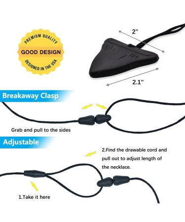 Shark Tooth Chew Necklace Bundle for Kids | Sensory Chew Teether for Teething, ADHD, Autism | Food Grade Silicone | Boys & Girls (Black/White/Blue) - Buy Online on GoSupps.com