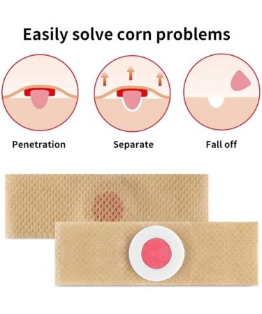 60 Pcs Corn Plasters for Feet & Toes - Pain Relief & Removal Pads, Mild Formula - Buy Online on GoSupps.com