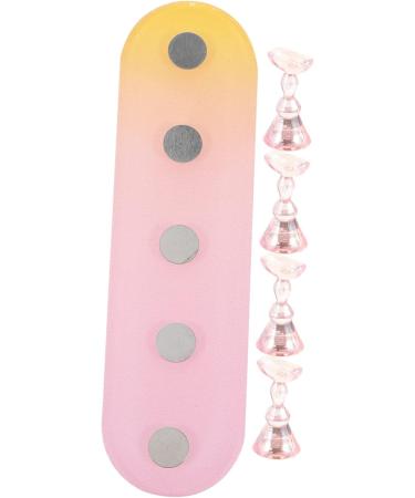 FRCOLOR 4 Sets Nail Practice Holder Nail Display for Nail Art Creative Nail Holder Fake Nail Holder Magnetic Nail Holder Practical Nail Presentation Plastic Oval Nail Press - Buy Online on GoSupps.com