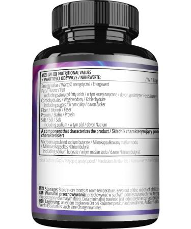 Sodium Butyrate Forte 400 mg (80% Butyric Acid) - 100 Capsules V g tales - 100 jours d'approvisionnement - Suppl ment pour soutenir la sant de l'intestin - par Apollo's Hegemony - Buy Online on GoSupps.com