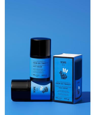  Yope YOPE Rejuvenating Day Cream | For Men | Smoothing | Soothes Irritations and Redness | Renews Skin | Anti-Wrinkle | Bioceramide Complex | Baobab Oil | 99% Natural Ingredients | 50ml - Buy Online on GoSupps.com