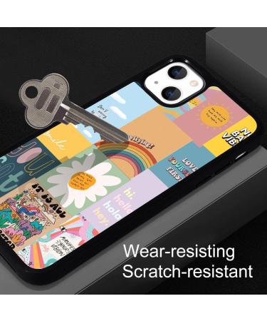 Idocolors Cute Colorful Collage Phone Case Compatible with iPhone 15 Pro Funny Words Durable Firm Protection Case Shockproof Dustproof Soft TPU Bumper Scratch Resistant Cover for iPhone 15 Pro iPhone 15 Pro Words - Buy Online on GoSupps.com