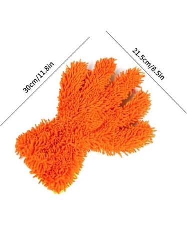 BUSOTH Double Sided Superfine Coral Velvet Car Washing Gloves Household Cleaning Tools Dishwashing Gloves Orange - Buy Online on GoSupps.com
