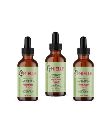 Mielle/Rosemary Mint/Scalp & Hair Strengthening Oil/Healthy Hair Growth / 2 oz (59ml) / (Pack of 3)