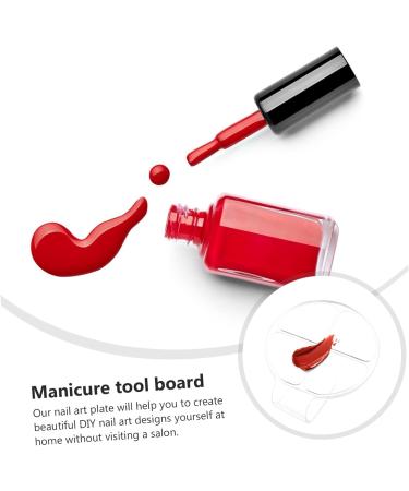 NOLITOY Palette de Maquillage Transparente Acrylique avec Poign e Ergonomique Palette Compartiments R utilisable Plateau de M lange pour Nail Art et Cosm tiques - Buy Online on GoSupps.com