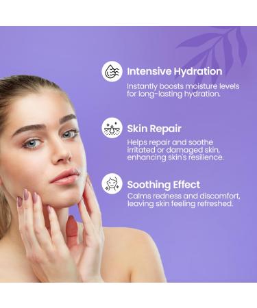 HydraHeal Moisturizing Face Serum - Hydration & Skin Repair with Vitamin B Hyaluronic Acid Algae Extract & Niacinamide - 100ml for All Skin Types - Buy Online on GoSupps.com