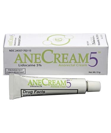 AneCream5  Topical Numbing Cream with Lidocaine 5% 15 Grams