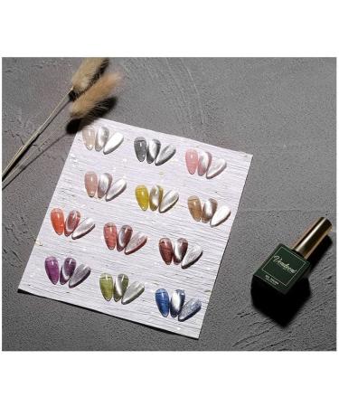 15ML 9D Cat Eye Hybrid Varnishes Gel Soak Off Smoothie Wide Cat Eyes Magnetic Gel Polish Bright Silver UV Gel Nail Polish - (Color: ST11-4) - Buy Online on GoSupps.com