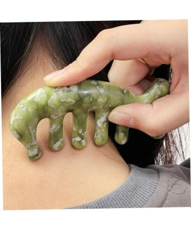 Current Sube Massage Comb - Jade Acupuncture Hair Comb for Muscle Relief & Head Massage | Best Broad Tooth Comb for Relaxation and Wellness - Buy Online on GoSupps.com