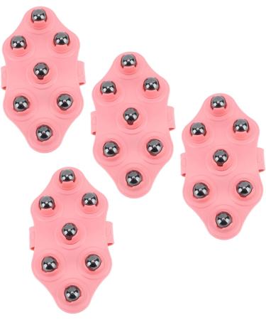 4-Piece Shaped Massage Shoe Set with 7 Magnetic Roller Balls - Palm-Shaped Hand Massager for Muscle Neck Foot Shoulder & Leg Relief - International Shipping Available - Buy Online on GoSupps.com