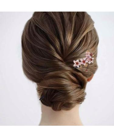 3 Pack Vintage Wooden Chinese Flower Hair Sticks - Handmade Japanese Style Headpiece for Women - Buy Online on GoSupps.com
